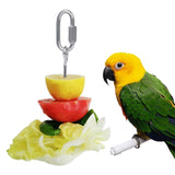 Maxbell Vegetable Skewer Bird Feeder Veggies Meat Skewer for Pet Hanging Toy S