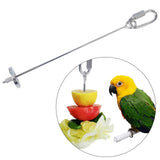 Maxbell Vegetable Skewer Bird Feeder Veggies Meat Skewer for Pet Hanging Toy L