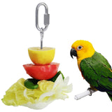 Maxbell Vegetable Skewer Bird Feeder Veggies Meat Skewer for Pet Hanging Toy L