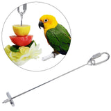 Maxbell Vegetable Skewer Bird Feeder Veggies Meat Skewer for Pet Hanging Toy L