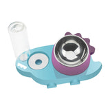 Maxbell Pet Feeder Waterer Food Bowls Feeding for Cats Dogs Small Animals Blue