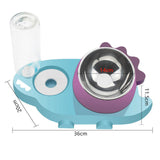 Maxbell Pet Feeder Waterer Food Bowls Feeding for Cats Dogs Small Animals Blue