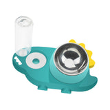 Maxbell Pet Feeder Waterer Food Bowls Feeding for Cats Dogs Small Animals Green