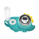Maxbell Pet Feeder Waterer Food Bowls Feeding for Cats Dogs Small Animals Green
