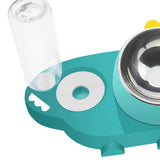 Maxbell Pet Feeder Waterer Food Bowls Feeding for Cats Dogs Small Animals Green