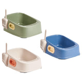 Maxbell Cat Litter Tray with Litter Spoon Cat Cleaning Bath Basin Deep Toilet Blue