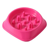 Maxbell Slow Feeder Dogs Bowl Non Slip Anti Choking for Medium Sized Dogs Pink