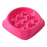 Maxbell Slow Feeder Dogs Bowl Non Slip Anti Choking for Medium Sized Dogs Pink