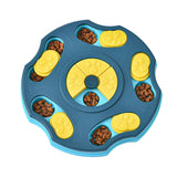 Maxbell Dog Puzzle Toy Slow Feeder Treat Dispensing Non Slip for Pet Games Blue