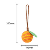 Maxbell Chew Cat Toy Scratching Interactive Cat Toys Cat Toys Ball Orange 20cmx9cm