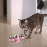 Maxbell Catnip Balls Lightweight Interactive Cat Toy for Table Corners Wall Ground Pink