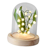 Maxbell Flowers Night Light Handmade DIY Battery Operated Dome Birthday Gift
