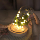 Maxbell Flowers Night Light Handmade DIY Battery Operated Dome Birthday Gift