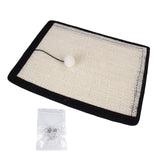 Maxbell Sisal Pet Cat Pet Scratchesing Mat with 10 nail Premium for Kitty Training M