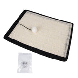 Maxbell Sisal Pet Cat Pet Scratchesing Mat with 10 nail Premium for Kitty Training M
