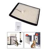 Maxbell Sisal Pet Cat Pet Scratchesing Mat with 10 nail Premium for Kitty Training M