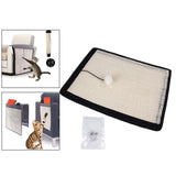 Maxbell Sisal Pet Cat Pet Scratchesing Mat with 10 nail Premium for Kitty Training M