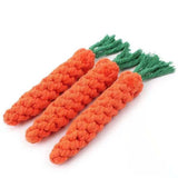 Maxbell Durable Dog Chew Toy Interactive for Aggressive Chewers Teeth Cleaning Carrot 22cmx3cm