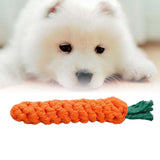 Maxbell Durable Dog Chew Toy Interactive for Aggressive Chewers Teeth Cleaning Carrot 22cmx3cm