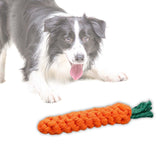 Maxbell Durable Dog Chew Toy Interactive for Aggressive Chewers Teeth Cleaning Carrot 22cmx3cm