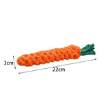Maxbell Durable Dog Chew Toy Interactive for Aggressive Chewers Teeth Cleaning Carrot 22cmx3cm