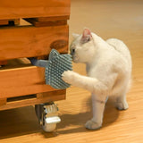 Maxbell Cats Corner Brush Cat Scratching Pad Cats Wall Corner Massage Removable Blue