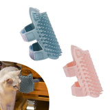 Maxbell Cats Corner Brush Cat Scratching Pad Cats Wall Corner Massage Removable Blue