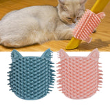 Maxbell Cats Corner Brush Cat Scratching Pad Cats Wall Corner Massage Removable Blue