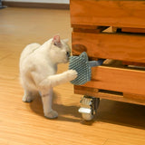 Maxbell Cats Corner Brush Cat Scratching Pad Cats Wall Corner Massage Removable Blue