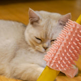Maxbell Cats Corner Brush Cat Scratching Pad Cats Wall Corner Massage Removable Pink