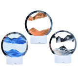Maxbell Moving Sand Picture Night Light Flowing Sand for Decor Dining Room Blue