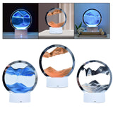 Maxbell Moving Sand Picture Night Light Flowing Sand for Decor Dining Room Blue