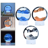 Maxbell Moving Sand Picture Night Light Flowing Sand for Decor Dining Room Blue