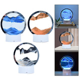 Maxbell Moving Sand Picture Night Light Flowing Sand for Decor Dining Room Blue