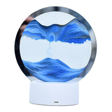 Maxbell Moving Sand Picture Night Light Flowing Sand for Decor Dining Room Blue