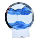 Maxbell Moving Sand Picture Night Light Flowing Sand for Decor Dining Room Blue