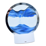 Maxbell Moving Sand Picture Night Light Flowing Sand for Decor Dining Room Blue