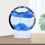 Maxbell Moving Sand Picture Night Light Flowing Sand for Decor Dining Room Blue