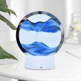 Maxbell Moving Sand Picture Night Light Flowing Sand for Decor Dining Room Blue