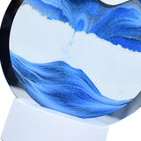 Maxbell Moving Sand Picture Night Light Flowing Sand for Decor Dining Room Blue
