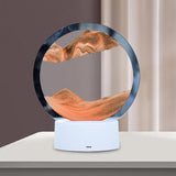 Maxbell Moving Sand Picture Night Light Flowing Sand for Decor Dining Room Orange