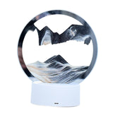 Maxbell Moving Sand Picture Night Light Flowing Sand for Decor Dining Room Black