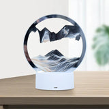 Maxbell Moving Sand Picture Night Light Flowing Sand for Decor Dining Room Black