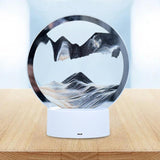 Maxbell Moving Sand Picture Night Light Flowing Sand for Decor Dining Room Black