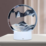 Maxbell Moving Sand Picture Night Light Flowing Sand for Decor Dining Room Black