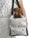Maxbell Dog Car Seat Pet Carrier Bed Pet Seat Kennel Bed Armrest Dog Seat