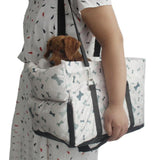 Maxbell Dog Car Seat Pet Carrier Bed Pet Seat Kennel Bed Armrest Dog Seat