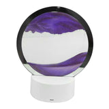 Maxbell Moving Sands Art Picture Flowing Sand Night Light Ornament Bedroom Purple