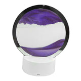 Maxbell Moving Sands Art Picture Flowing Sand Night Light Ornament Bedroom Purple