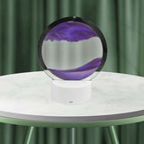 Maxbell Moving Sands Art Picture Flowing Sand Night Light Ornament Bedroom Purple